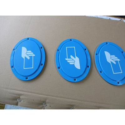Single shot injection molding/Screen touch panel/material ABS/ Blue/ texture surface/Print