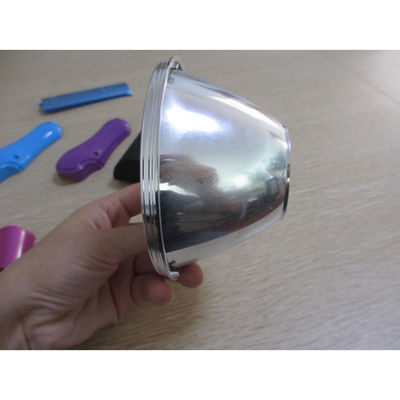 Single shot injection molding/Lens/material ABS/ Chrome plated