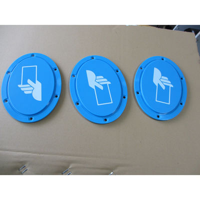 Single shot injection molding/Screen touch panel/material ABS/ Blue/ texture surface/Print