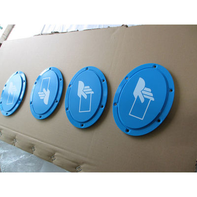 Single shot injection molding/Screen touch panel/material ABS/ Blue/ texture surface/Print